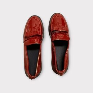Womens Red Loafers